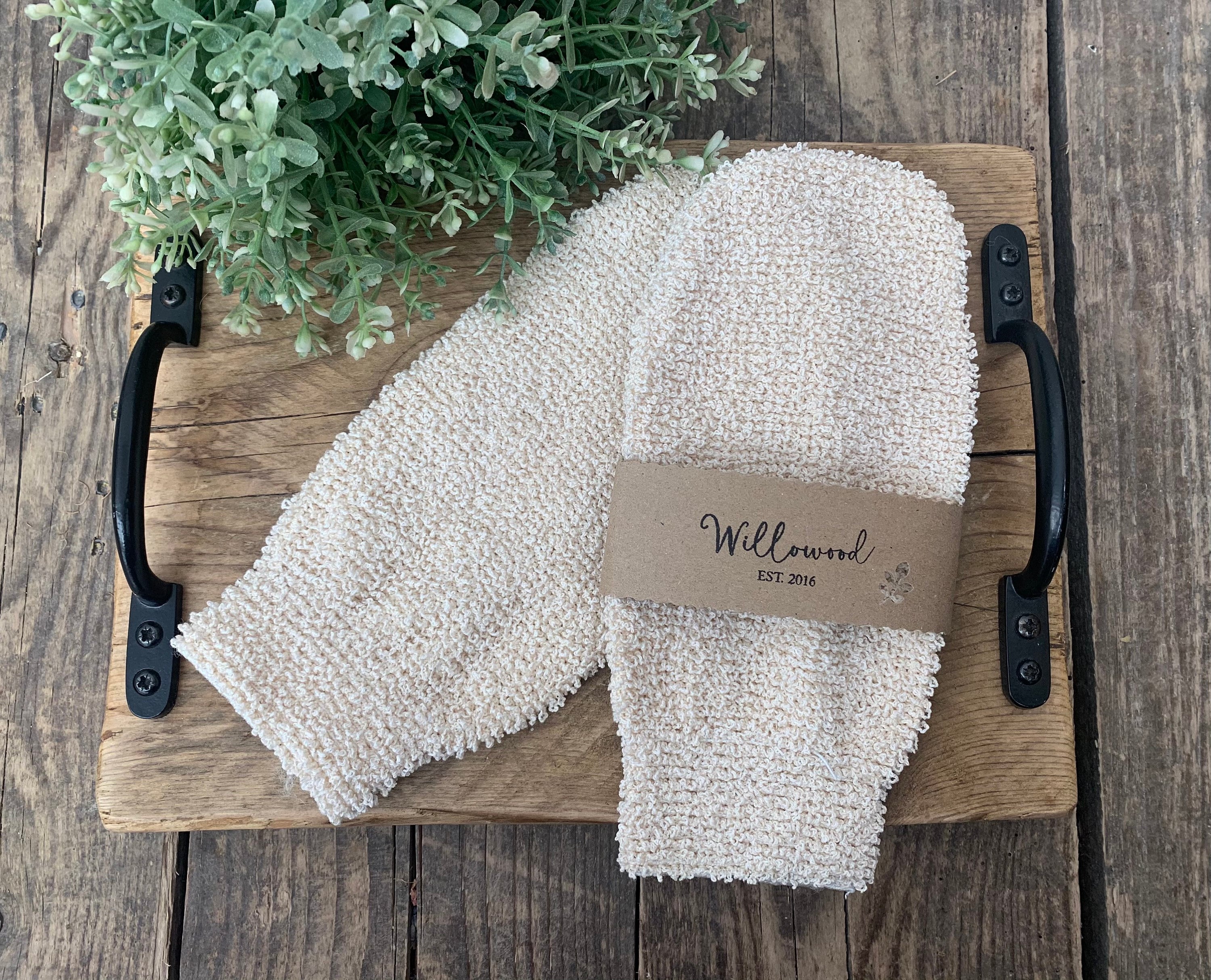 Natural Woven Jute & Ramie Exfoliating Mitt Zero Waste Etsy