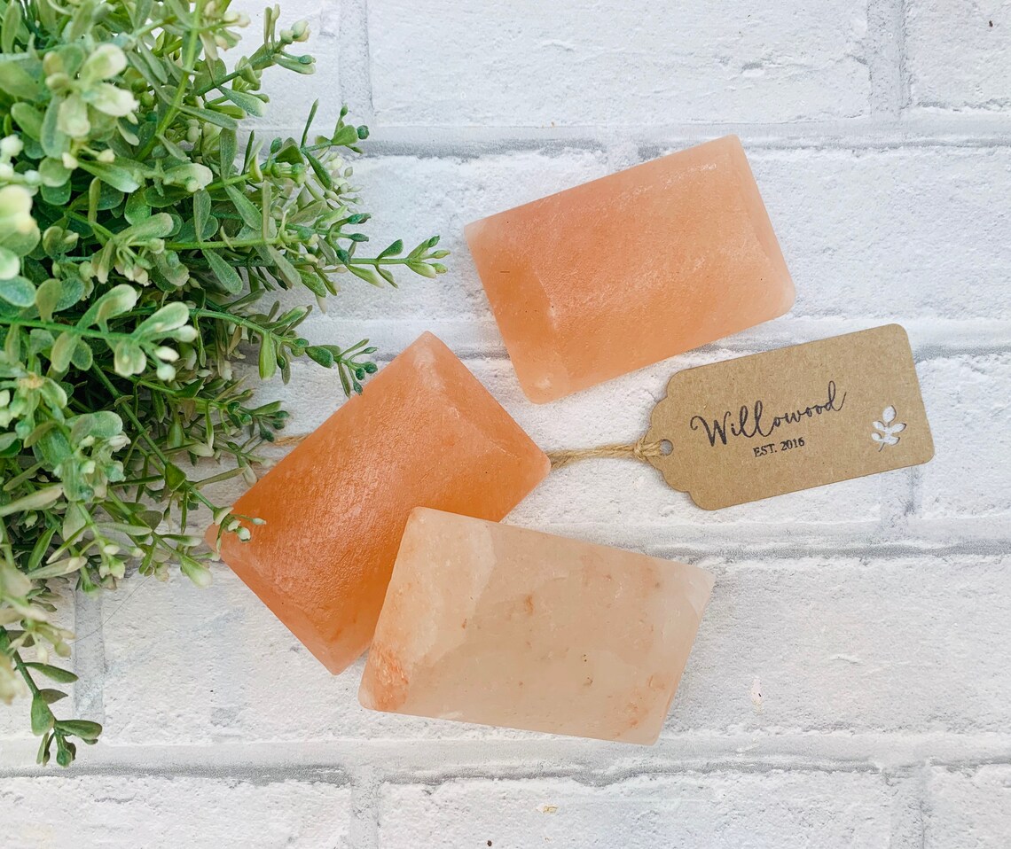 Natural Himalayan Salt Deodorant Massage Stone Large Bar Etsy