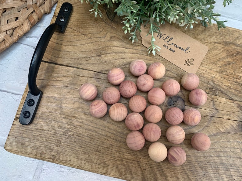 Traditional Cedar Wood Moth Repellent Balls Eco Friendly Etsy UK
