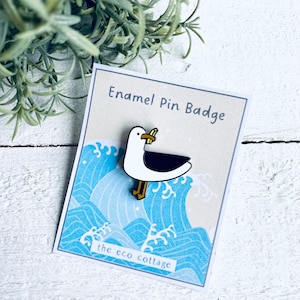 Enamel Pin Badge | Seagull | Chip Thief | Coastal | Seaside | Metal Badge