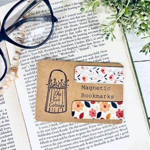 Vintage Floral Magnetic Bookmark Set: Bookish Gift