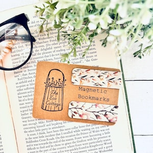 Vintage Floral Magnetic Bookmark Set: Bookish Gift