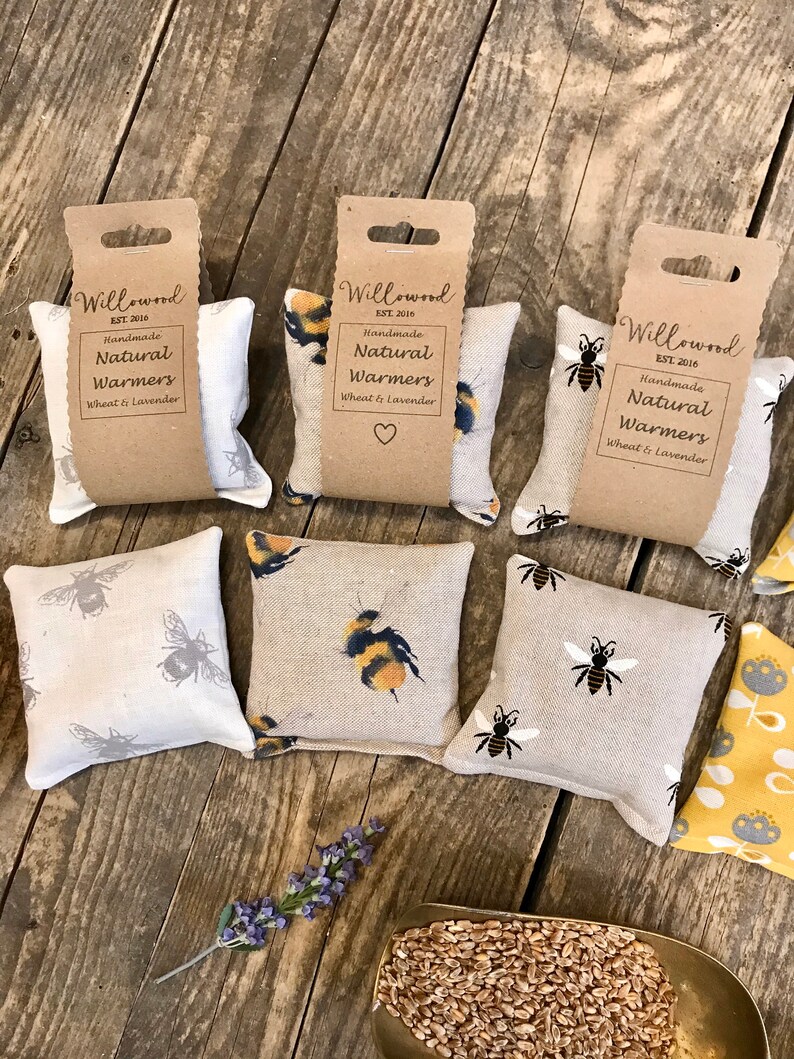 Natural Pain Relief Soothing Wheat & Lavender Mini Bags Twin Etsy