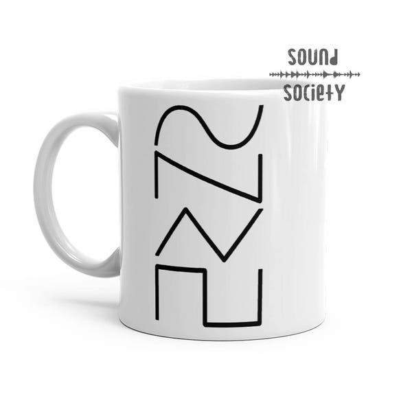Analog Synthesizer Waves Coffee Mug, Synth Waveforms, Saw Square Mug, DJ Mug, Synth Nerd Gift, DJ Gift, Songwriter Gift, Moog Korg Roland