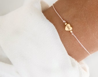 Gold-plated heart bracelet / Mother's Day gift