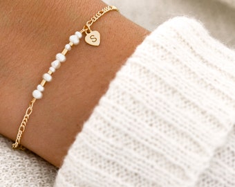 Pulsera personalizada con perlas | Presente para el Día de la Madre | Regalo dama de honor