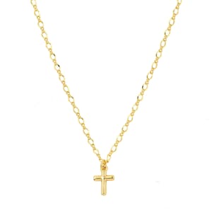 Gold-plated cross necklace / Communion / Confirmation gift