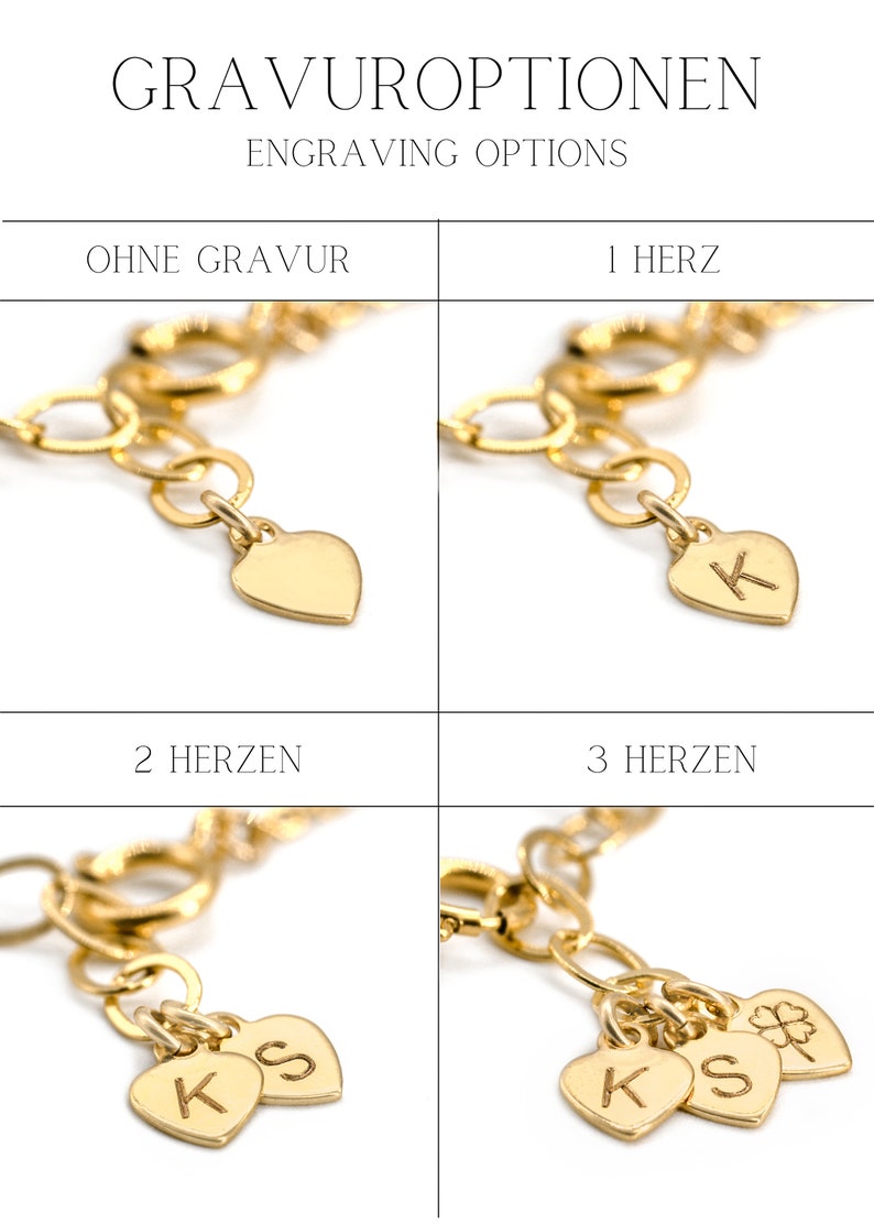 Personalisiertes Perlen Armband gold Damen / Geschenk zum Muttertag Bild 3