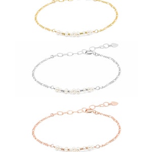 Bracciale personalizzato con perle Regalo per la festa della mamma Regalo damigella d'onore immagine 4