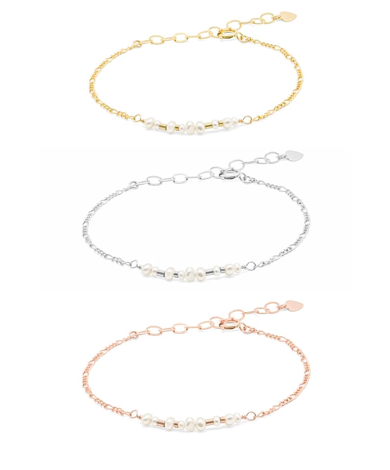 Bracciale personalizzato con perle Regalo per la festa della mamma Regalo damigella d'onore immagine 4