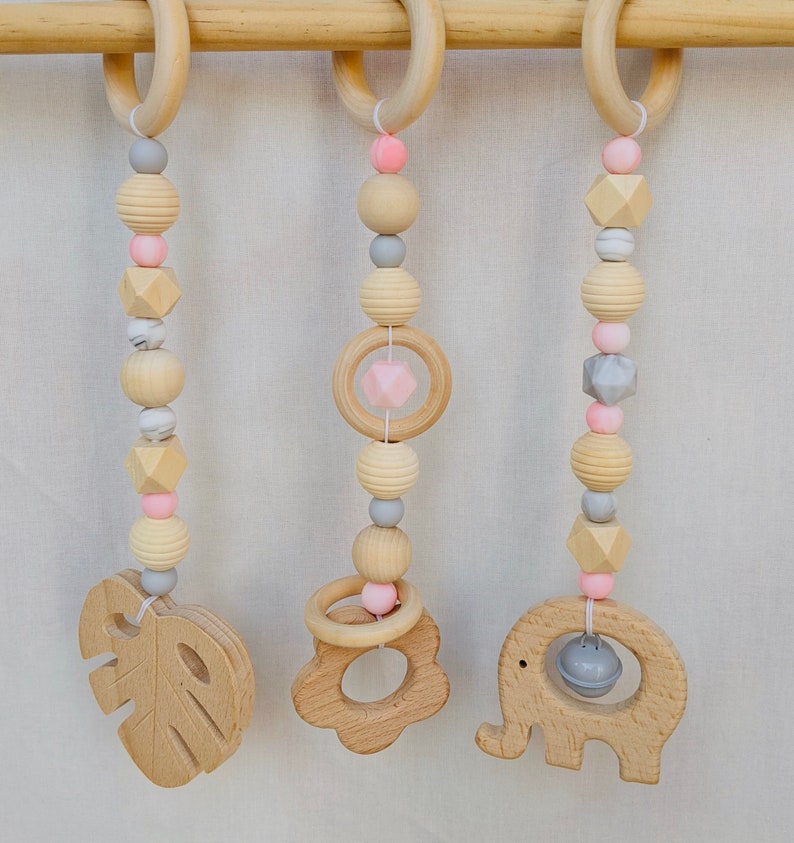 Hanging Baby Play Gym Toys Accessories Wooden Boy Girl Nursery Etsy UK
