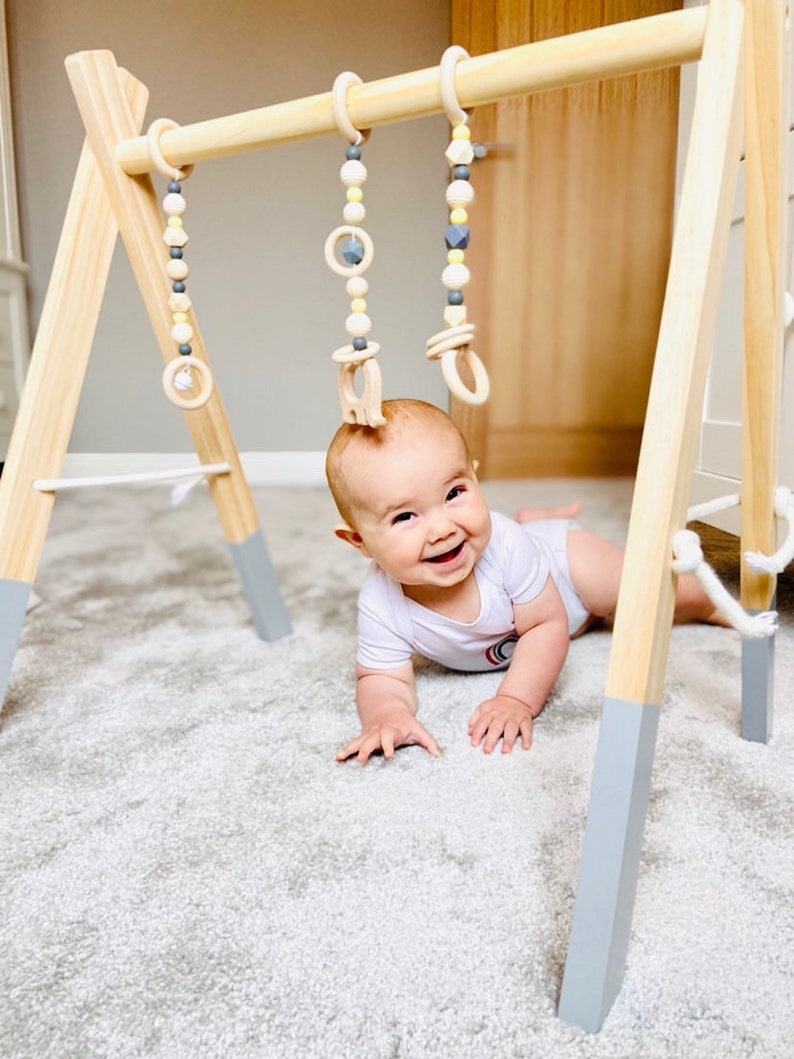 Hanging Baby Play Gym Toys Accessories Wooden Boy Girl Nursery Etsy UK
