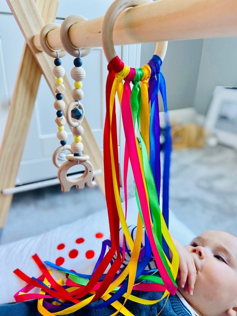 Wooden baby gym frame sale UK jungle gym activity arch baby Etsy