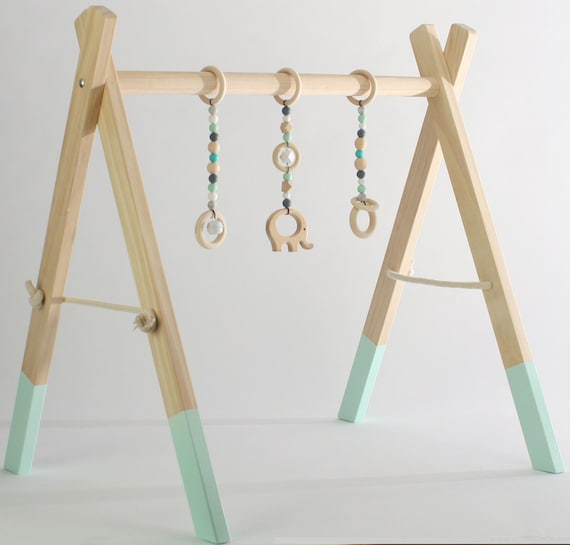 wooden play mat frame