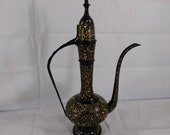 Vintage Black Dallah Arabic Coffee Pot