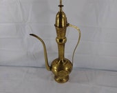 Vintage Brass Dallah Arabic Coffee Pot