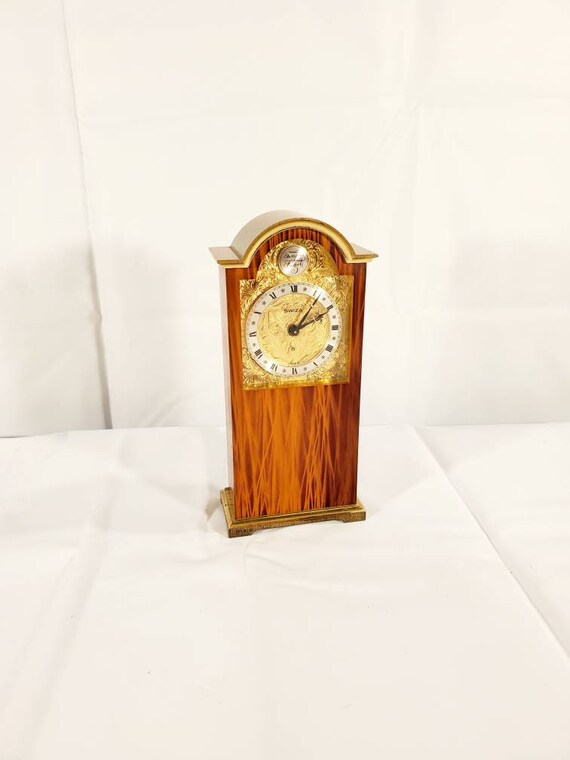 Vintage Swiza Swiss Tempus Fugit Mini Grandfather Clock Etsy Vintage Swiza Swiss Tempus Fugit Mini Grandfather Clock Etsy