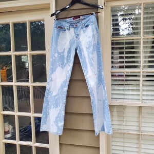 Y2k Bleached Jeans - Etsy