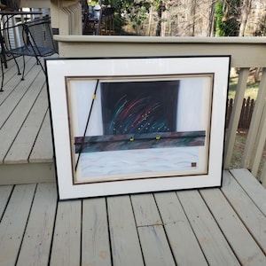 Vintage Japanese Shadowbox Art Picture