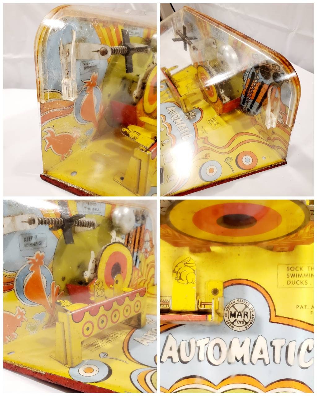 Vintage Louis Marx Automatic Arcade Shooting Gallery Game