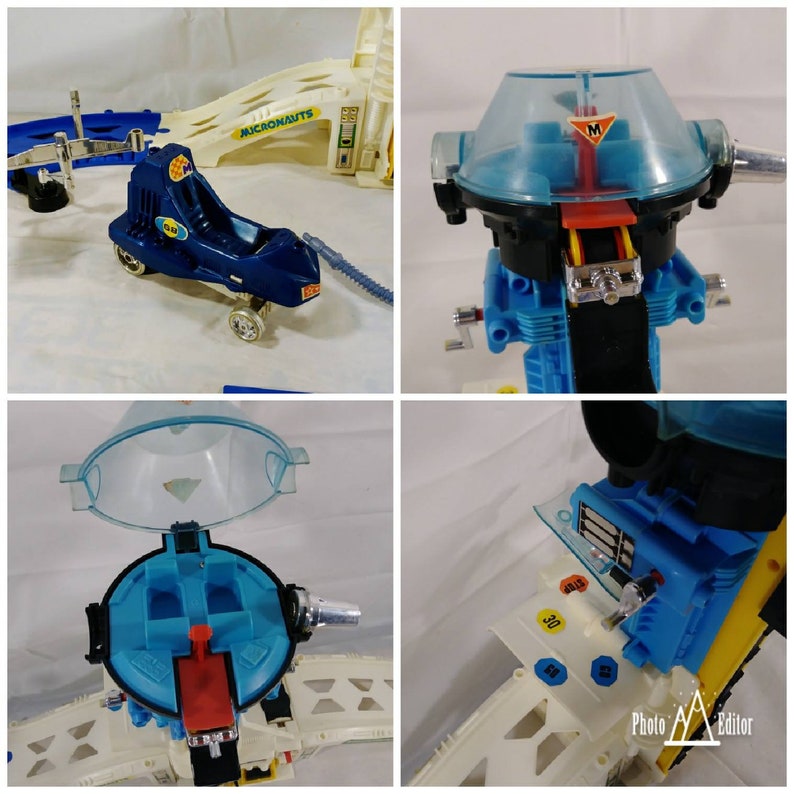Vintage 1970s Mego Micronauts Stratastation Track Toy Set