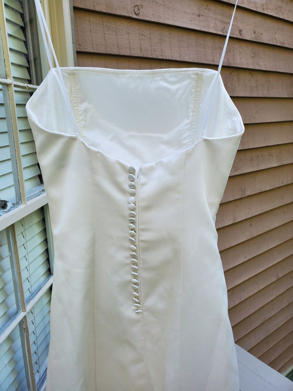 Vintage ABS Allen B Schwartz Wedding Dress Strapl… - image 7