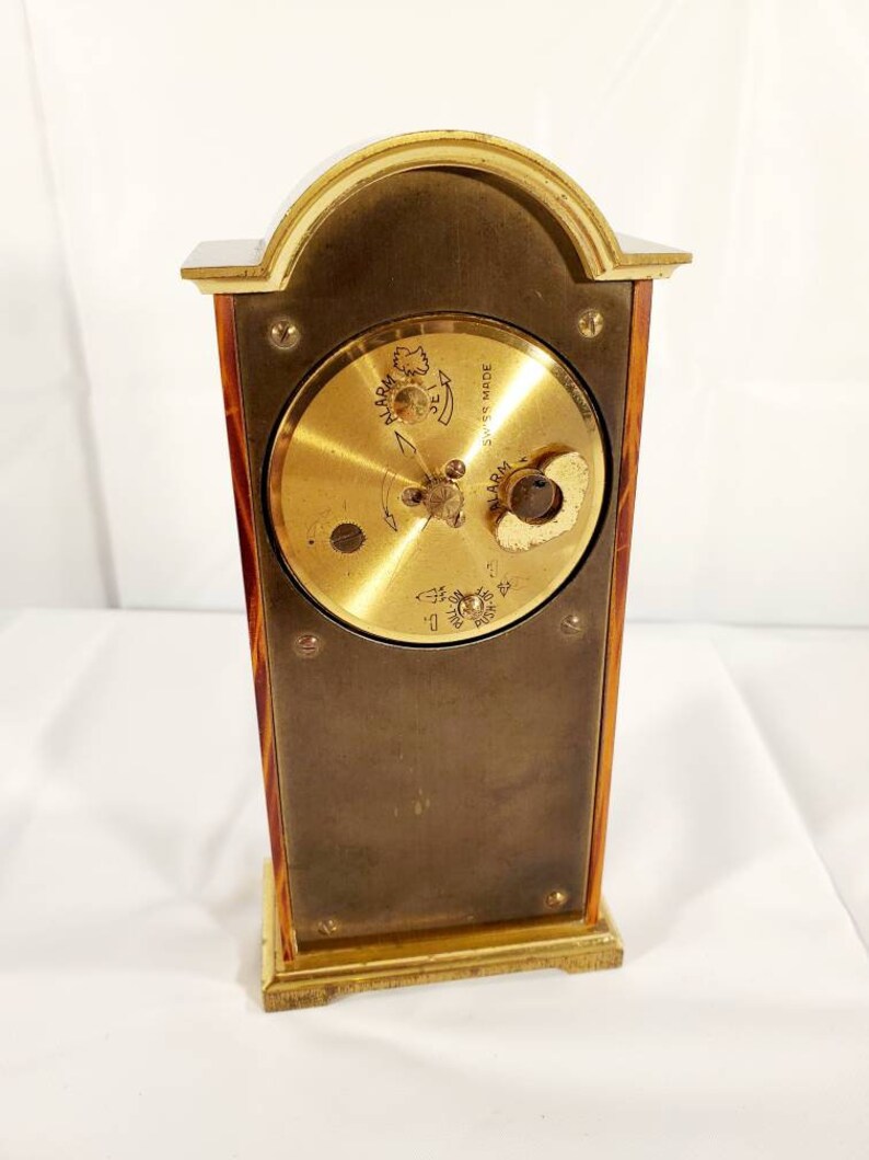 Vintage Swiza Swiss Tempus Fugit Mini Grandfather Clock Etsy Australia