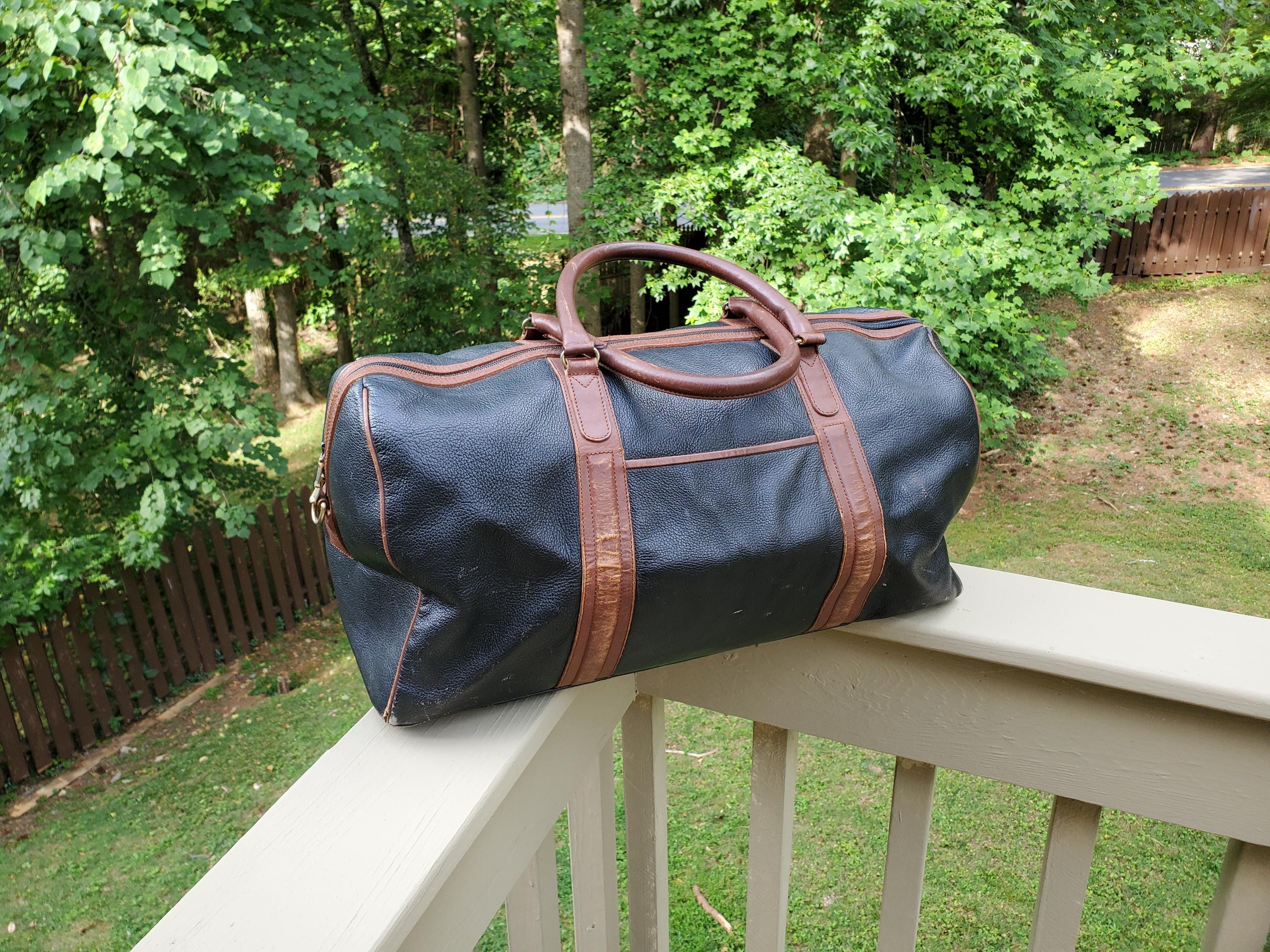 Vintage Bally Leather Duffle Bag Leather Suitcase Bag - Etsy