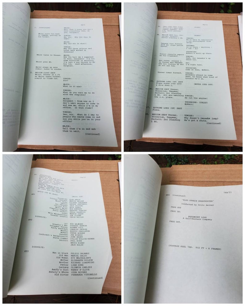 Vintage 1970 Catch 22 Script - Etsy