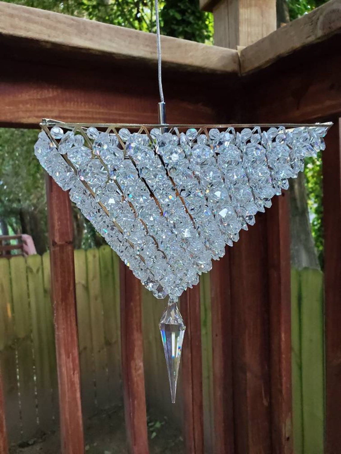 Authentic Schonbek Geometrix Crystal Vertex Light Fixture Etsy