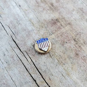 Vintage militaire AFGE sterlingzilveren pin van de Amerikaanse Federatie van overheidsmedewerkers