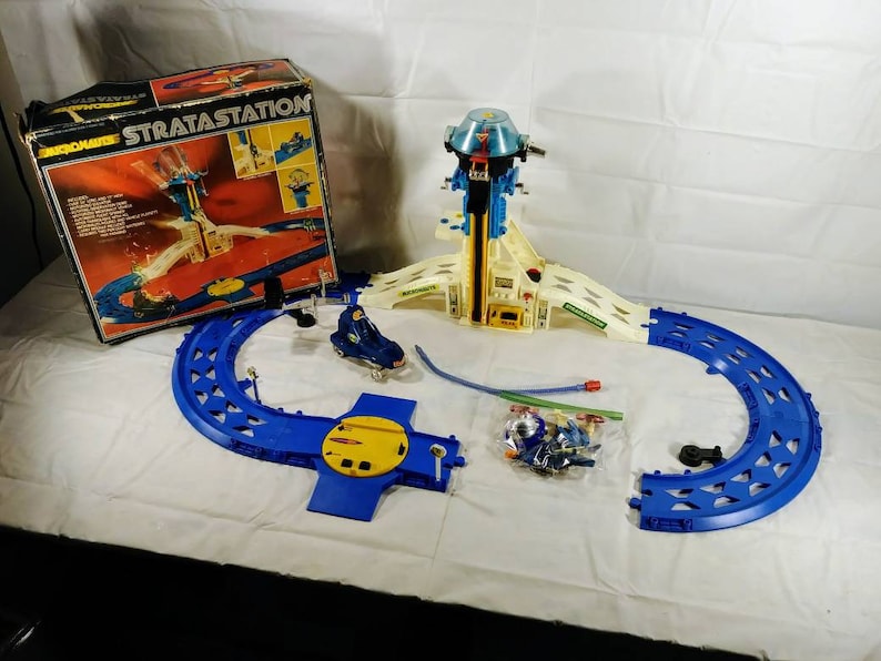 Vintage 1970s Mego Micronauts Stratastation Track Toy Set