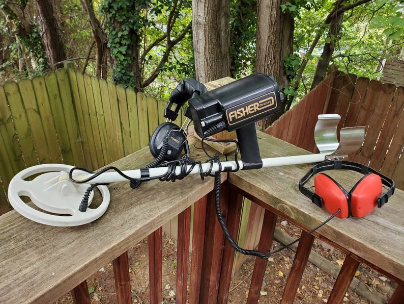 Vintage Fisher Mscope 1280X Aquanaut Metal Detector Etsy