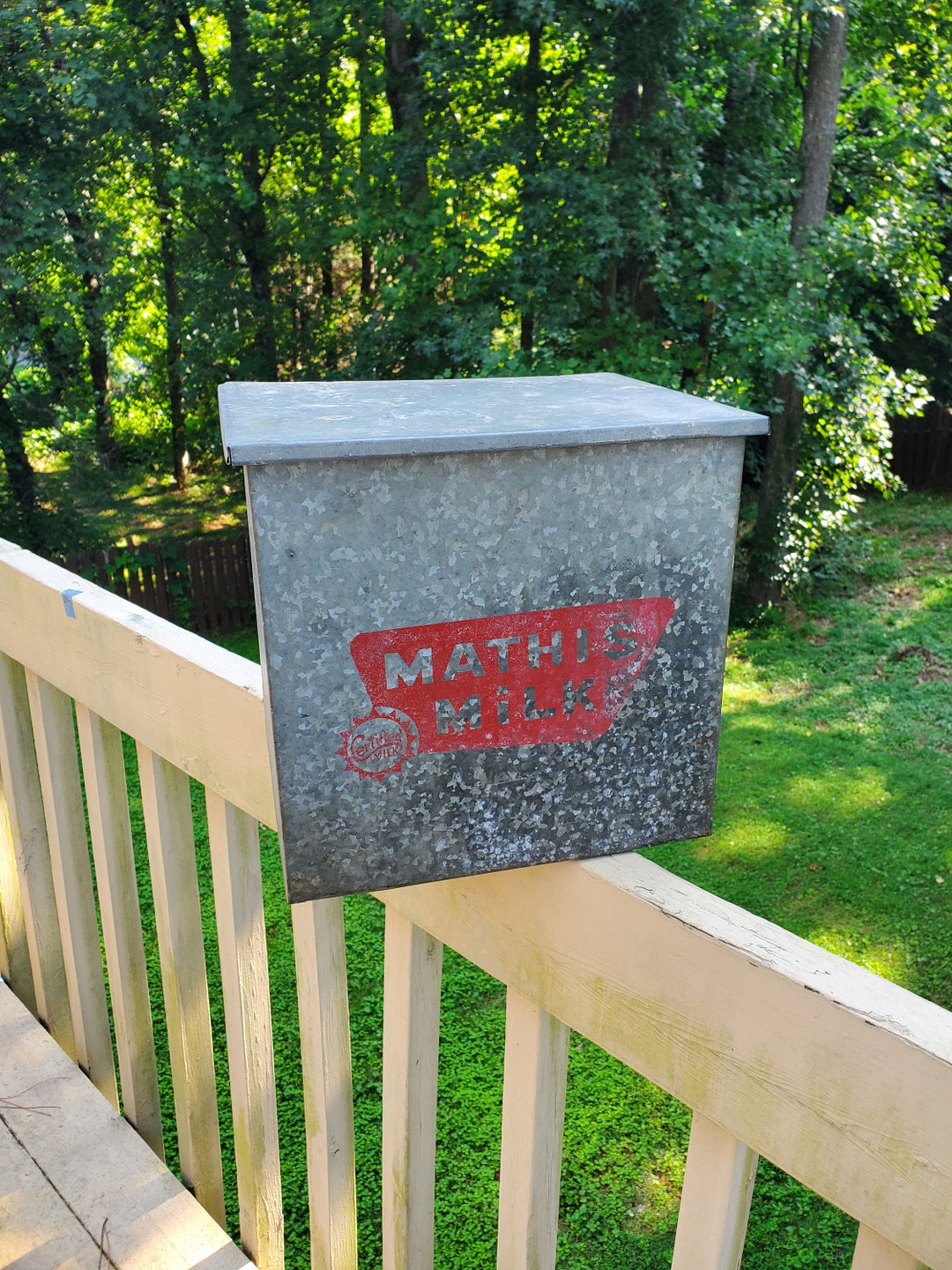 Vintage R L Mathis Milk Dairy Box Mathis Milk Crate Etsy