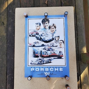 Vintage Brian Redman Porsche Invitational Poster