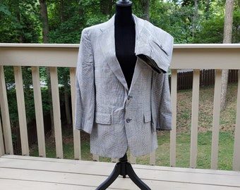 Vintage Brooks Brothers Wool Plaid Suit Set