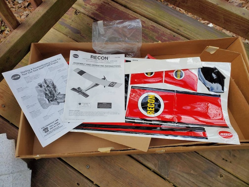 Recon Model Kit Vintage Cox Recon Free Flying Photo Reconnaissance Airplane Cox 5300 - Etsy