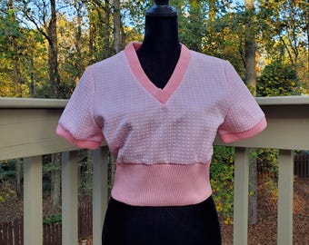Vintage H Bar C Ranchwear shirt crop top