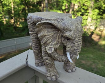Soporte para plantas con forma de elefante vintage
