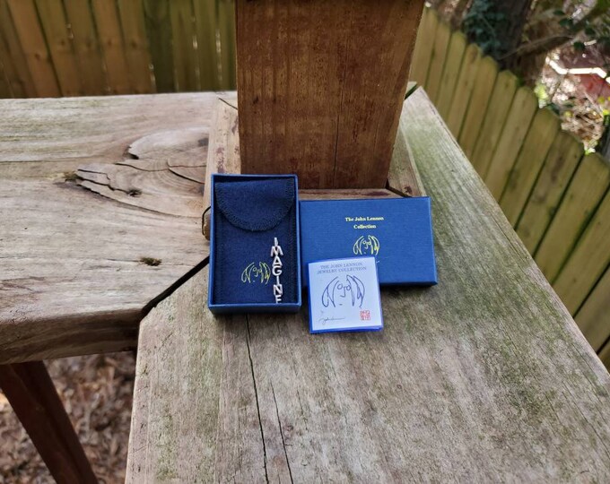 Vintage John Lennon Jewelry Collection Imagine Necklace Pendant