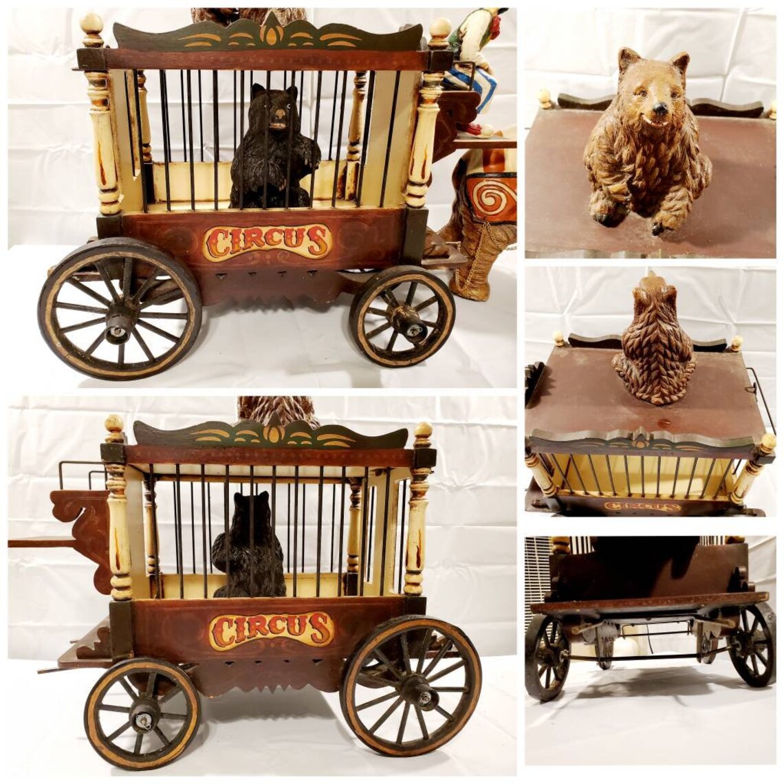 Vintage Folk Art Barnum & Bailey Circus Wagon Display Elephant | Etsy