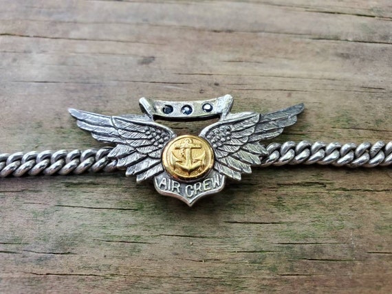 40s US ARMY 陸軍航空隊 Wing Bracelet ブレスレット 1940's us army パイロットウイング ブレスレット｜rht7