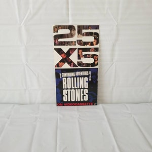 Vintage 1990 Promotone Rolling Stones 25X5 Videocassette Double Sided Sign Display
