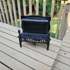 Antique Cahill Heater Cast Iron Ceramic Gas Heater