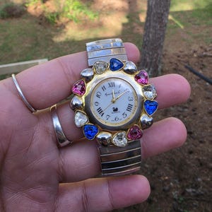 Ladies Watch With Gems Vintage - Etsy display picture 1