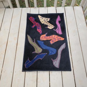 Vintage Andy Warhol Diamond Dust Shoes Rug Andy Warhol Shoe Rug