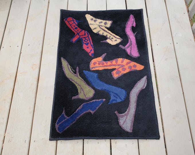 Vintage Andy Warhol Diamond Dust Shoes Rug Andy Warhol Shoe Rug - Etsy