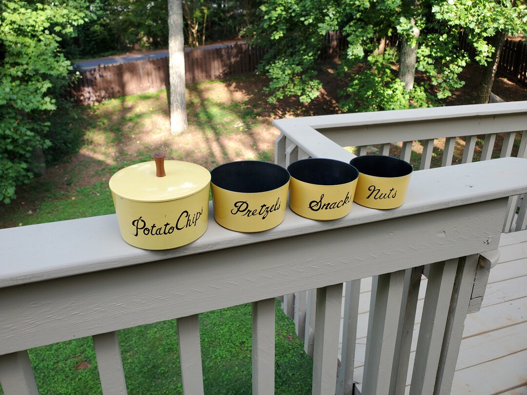 Vintage Mid-century Nesting Containers Snack Bowls Set - Etsy