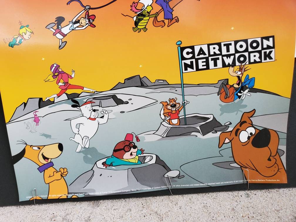 Rare Vintage 1995 Cartoon Network Poster Hanna Barbera Poster Etsy Canada