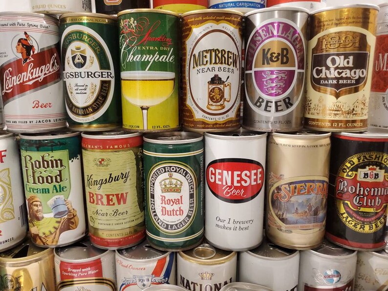 Vintage 60s 70s 80s Beer Can Lot Etsy UK